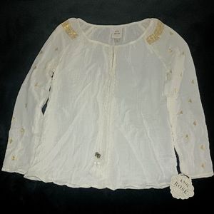 Knox Rose Cream and Gold Top